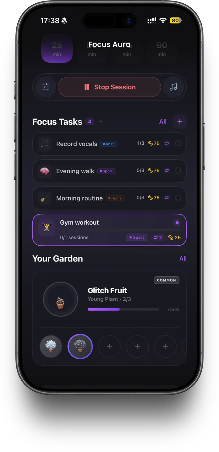 Focus Aura — Task creation