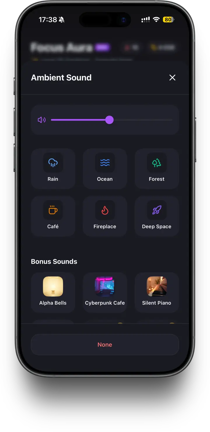Focus Aura — ambient sounds for focus